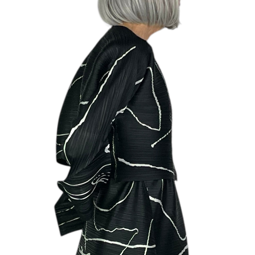 PAUSE PRINT SHORT JACKET