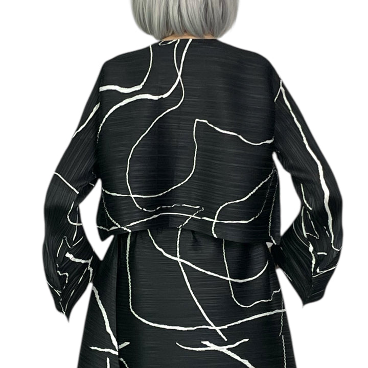 PAUSE PRINT SHORT JACKET