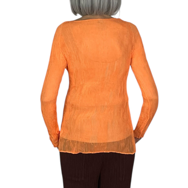CHIFFON TWIST 2 CREWNECK TOP