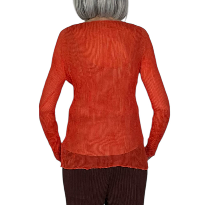 CHIFFON TWIST 2 CREWNECK TOP