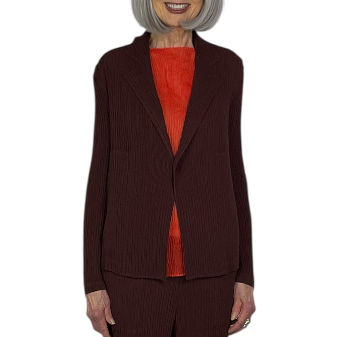 HATCHING PLEATS JACKET