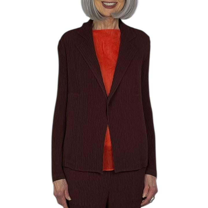 HATCHING PLEATS JACKET