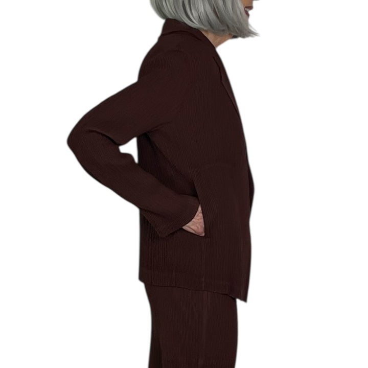 HATCHING PLEATS JACKET