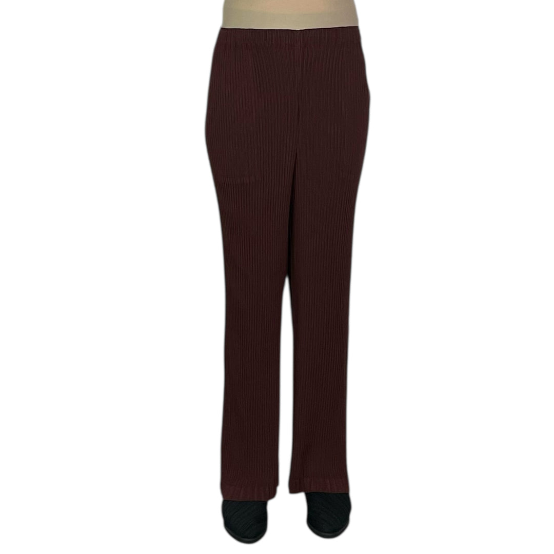 HATCHING PLEATS STRAIGHT PANT