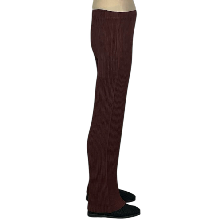 HATCHING PLEATS STRAIGHT PANT