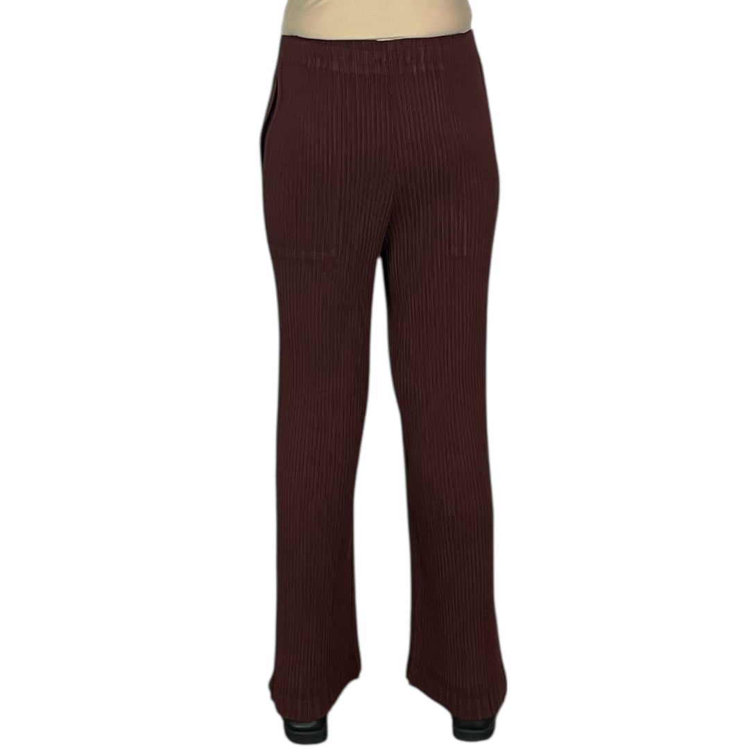HATCHING PLEATS STRAIGHT PANT