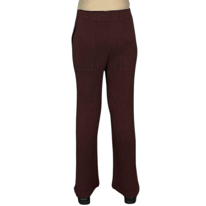 HATCHING PLEATS STRAIGHT PANT