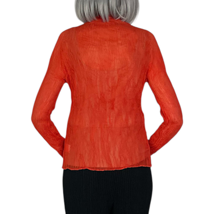 CHIFFON TWIST 2 HI-NECK TOP