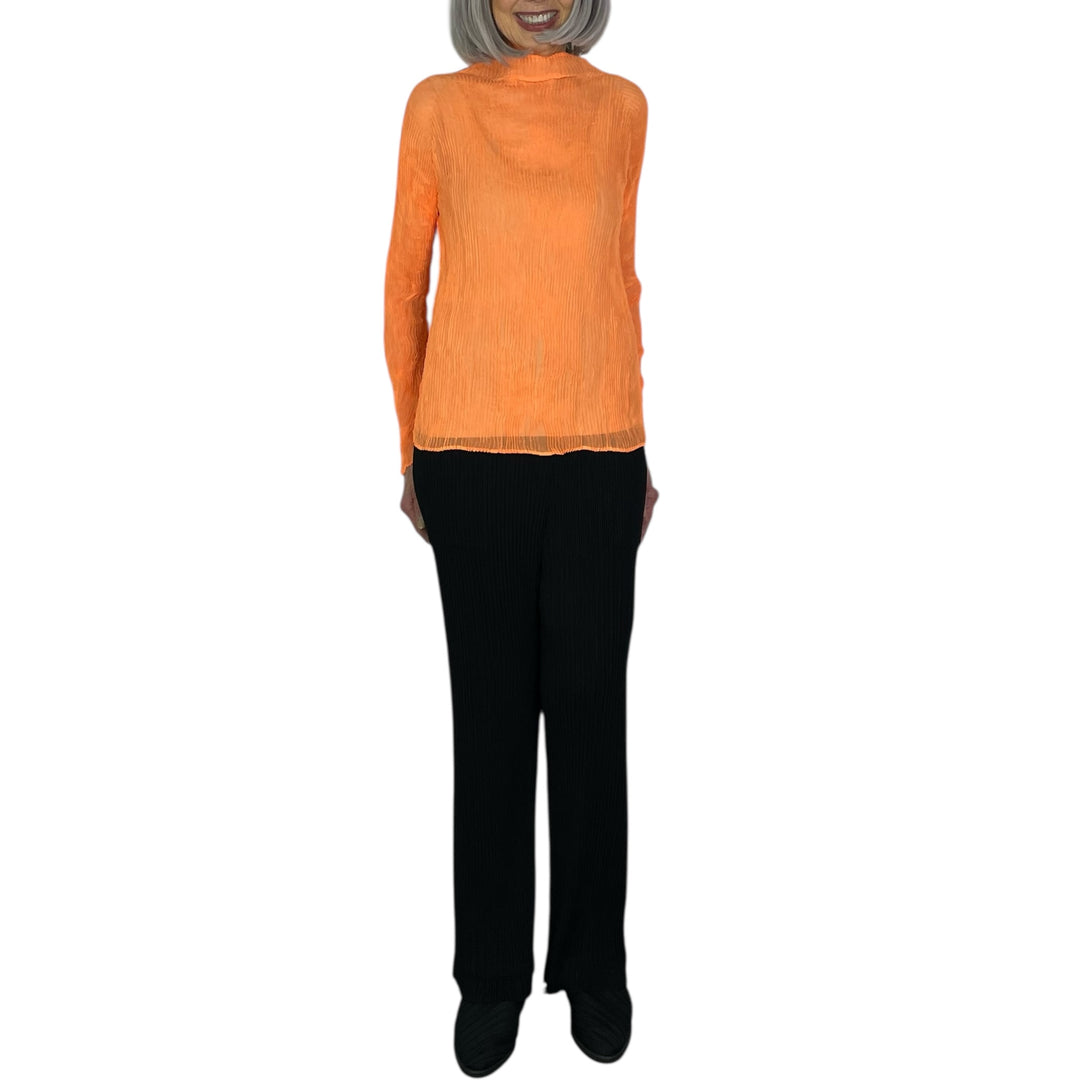 CHIFFON TWIST 2 HI-NECK TOP