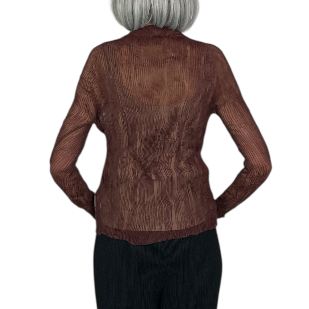 CHIFFON TWIST 2 HI-NECK TOP