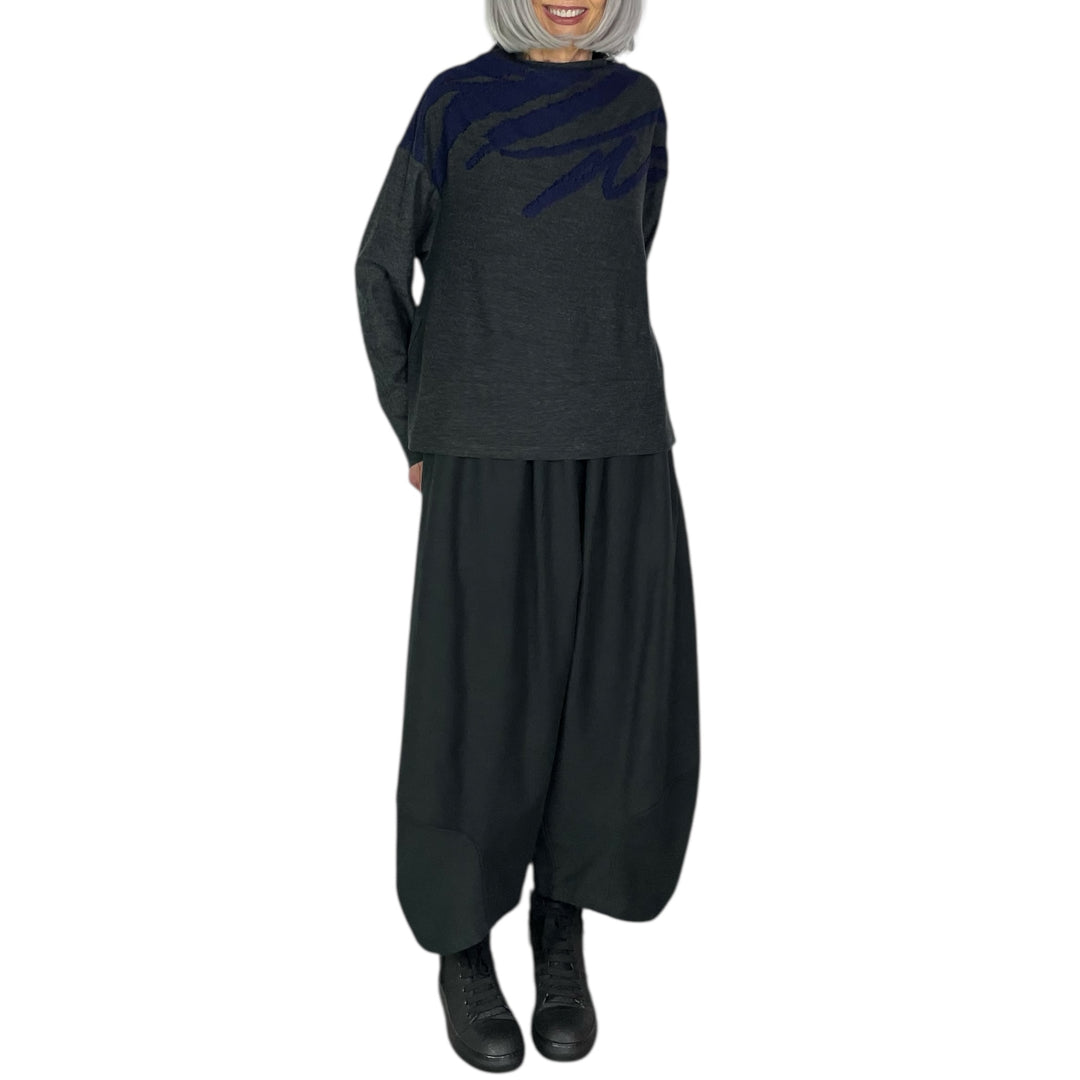 GRAPHIC WEAVE PULLOVER