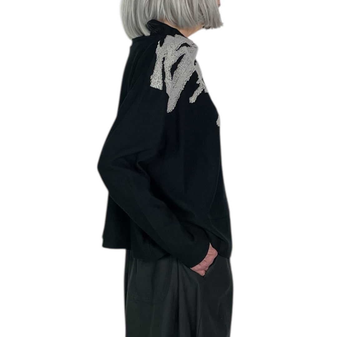 GRAPHIC WEAVE PULLOVER