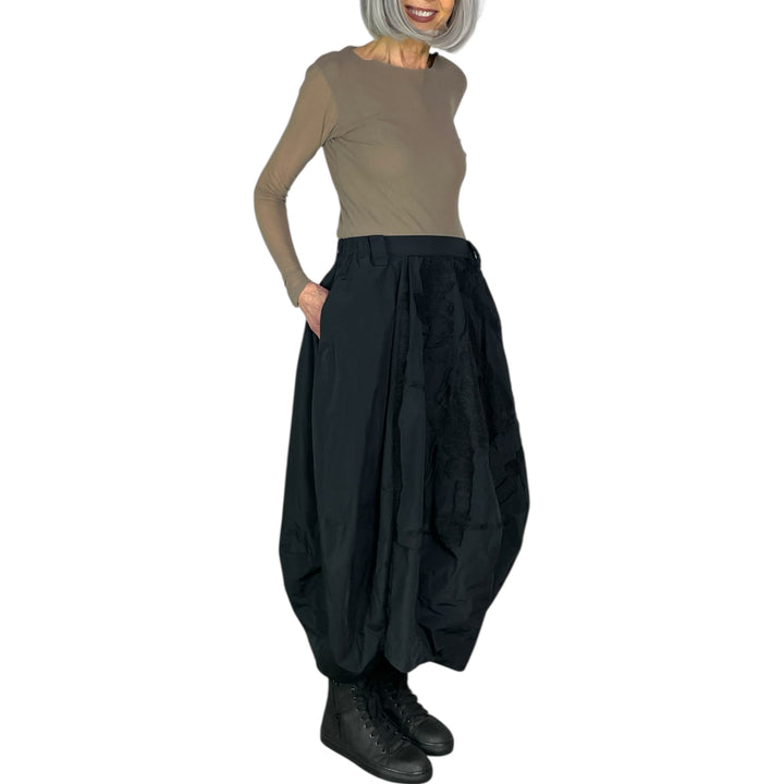 JACQUARD TAFFETA SKIRT