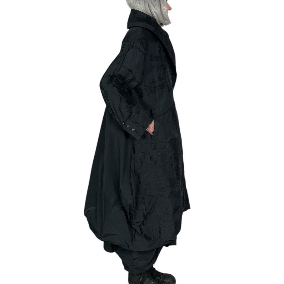 JACQUARD TAFFETA COAT