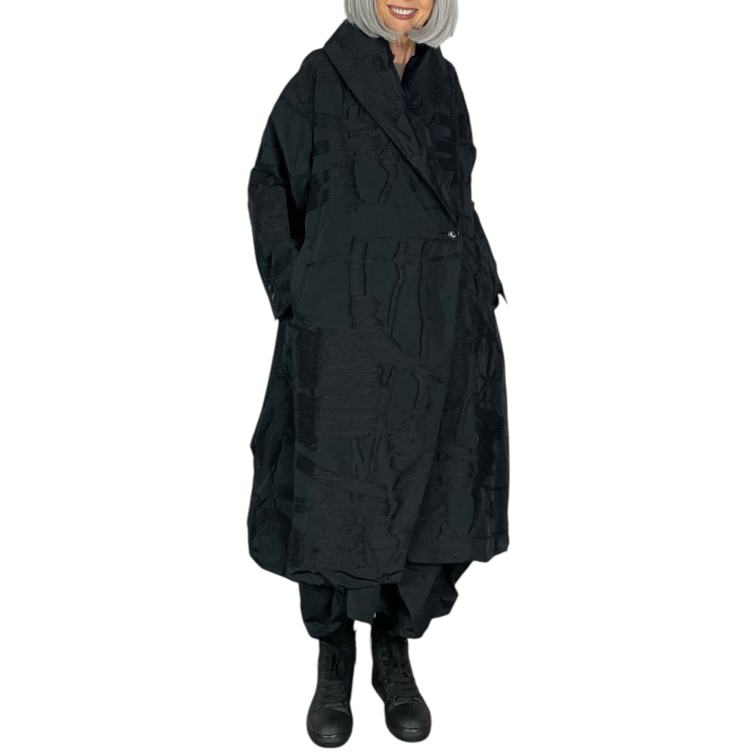 JACQUARD TAFFETA COAT