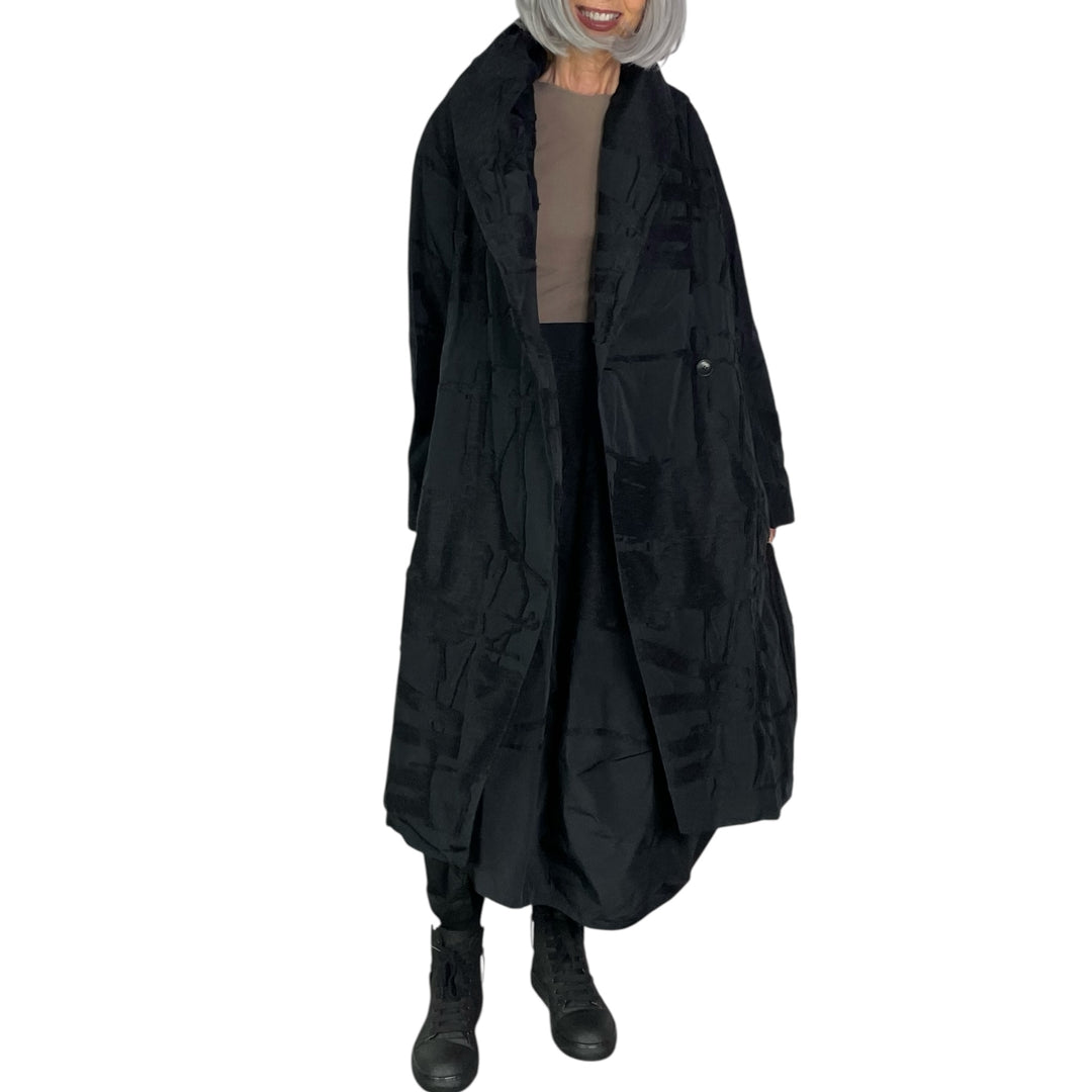 JACQUARD TAFFETA COAT