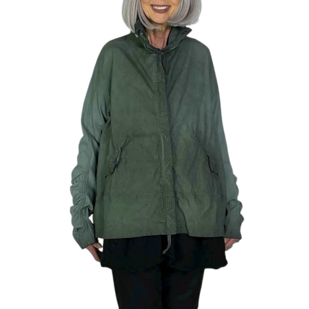 STRETCH TWILL A-LINE JACKET