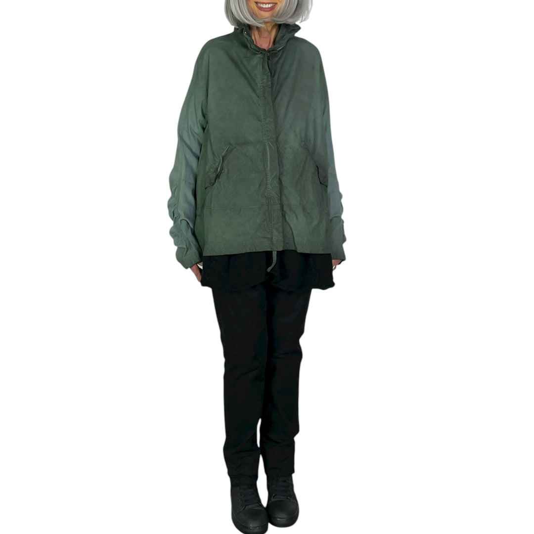 STRETCH TWILL A-LINE JACKET