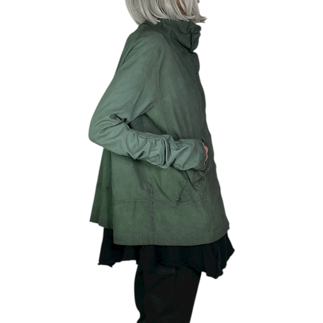 STRETCH TWILL A-LINE JACKET