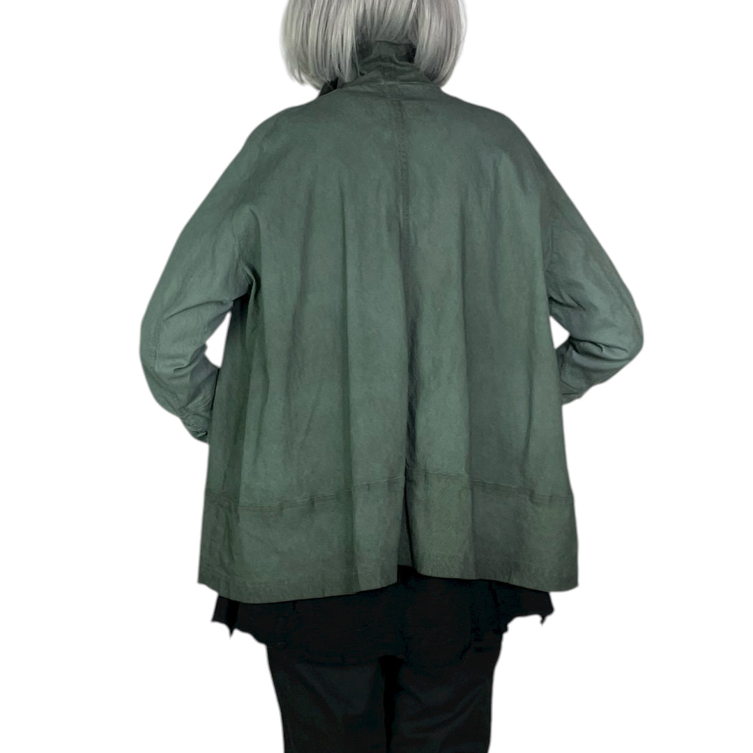 STRETCH TWILL A-LINE JACKET