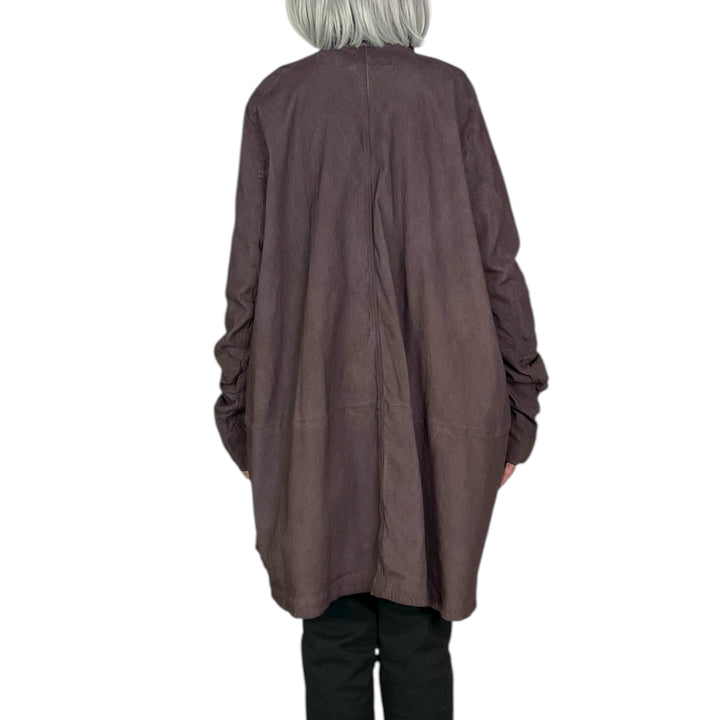 STRETCH TWILL A-LINE COAT