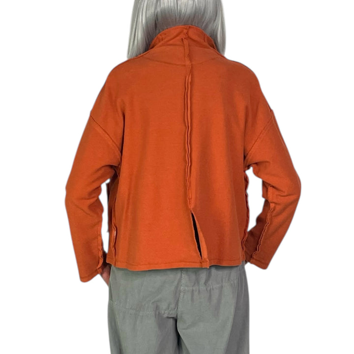 FUNNEL NECK COTTON CANVAS JACKET