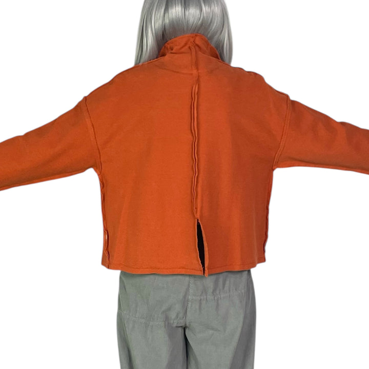 FUNNEL NECK COTTON CANVAS JACKET