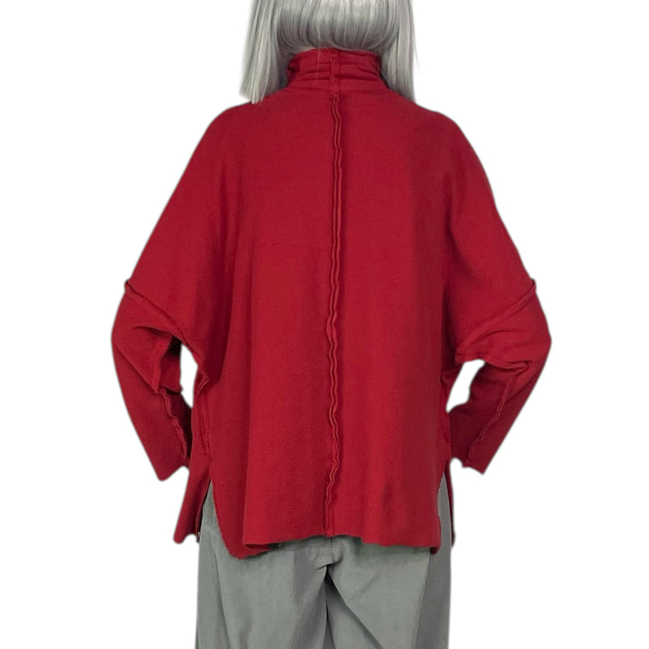 FUNNEL NECK +3 COTTON CANVAS TOP