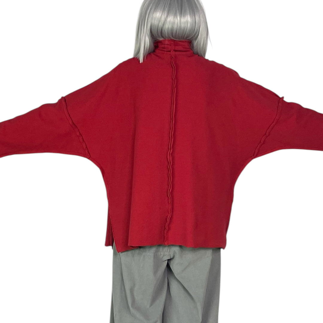 FUNNEL NECK +3 COTTON CANVAS TOP