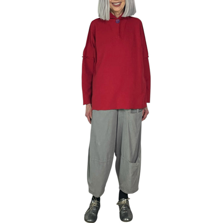 FUNNEL NECK +3 COTTON CANVAS TOP