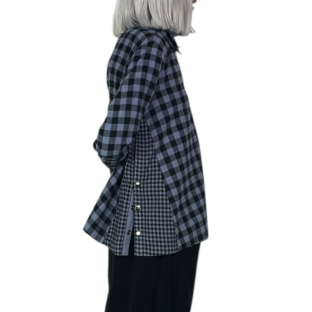 CHECK GUSSET PLACKET SHIRT