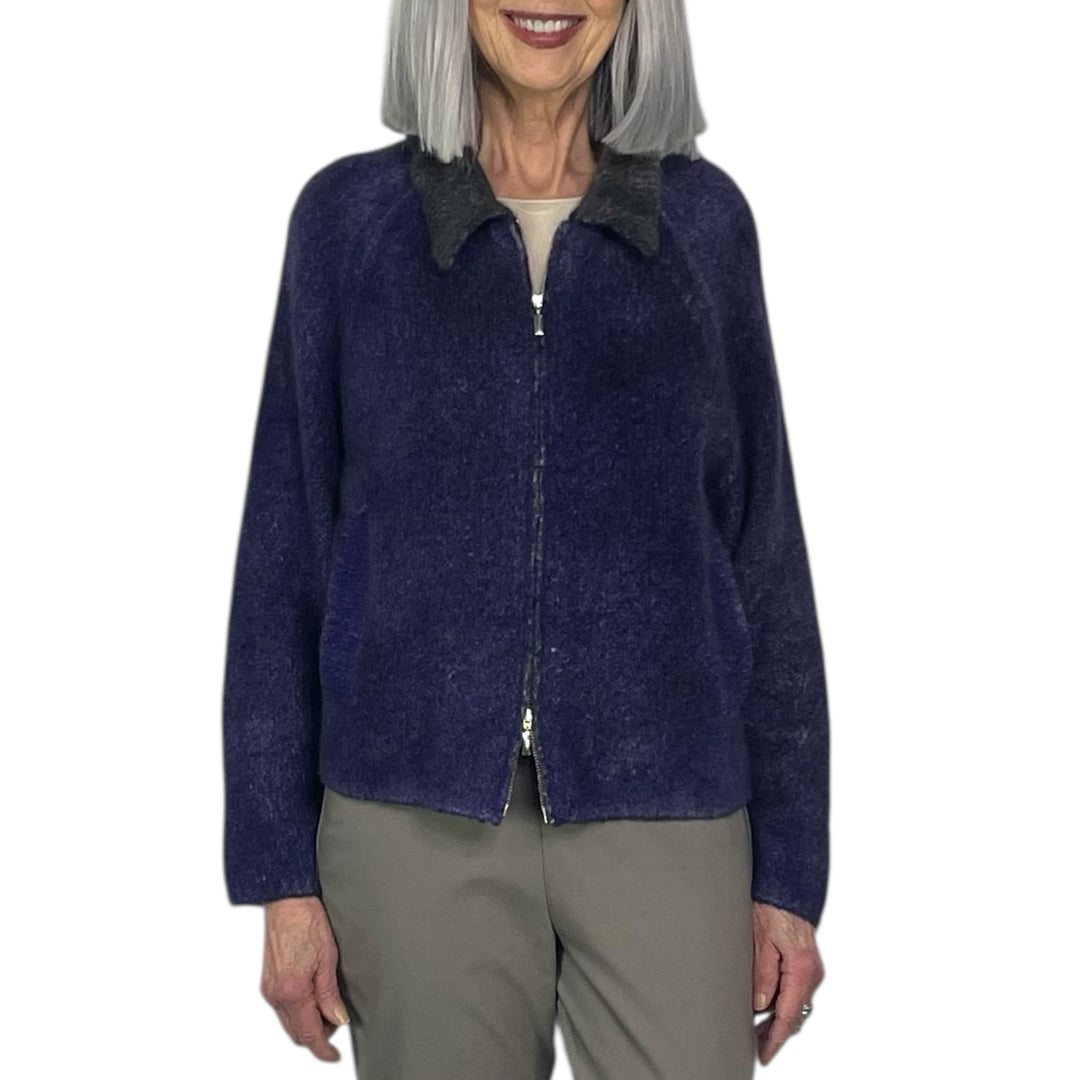 LUNA 5 ZIP CASHMERE CARDIGAN