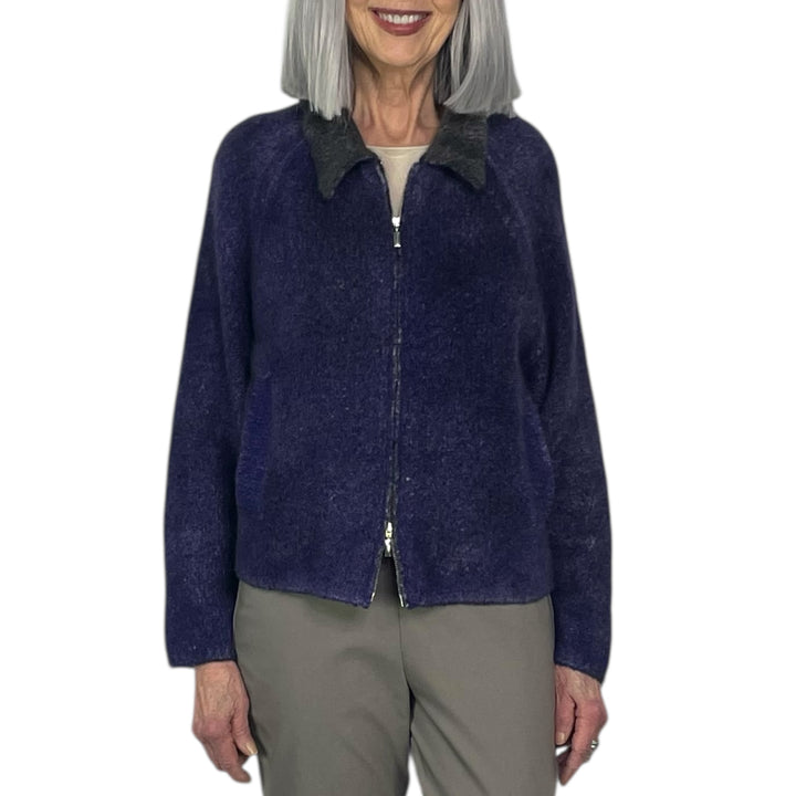 LUNA 5 ZIP CASHMERE CARDIGAN