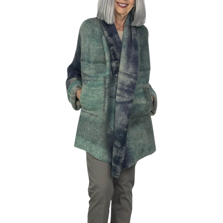 MARIANNE 3 PAINTED CASHMERE COAT