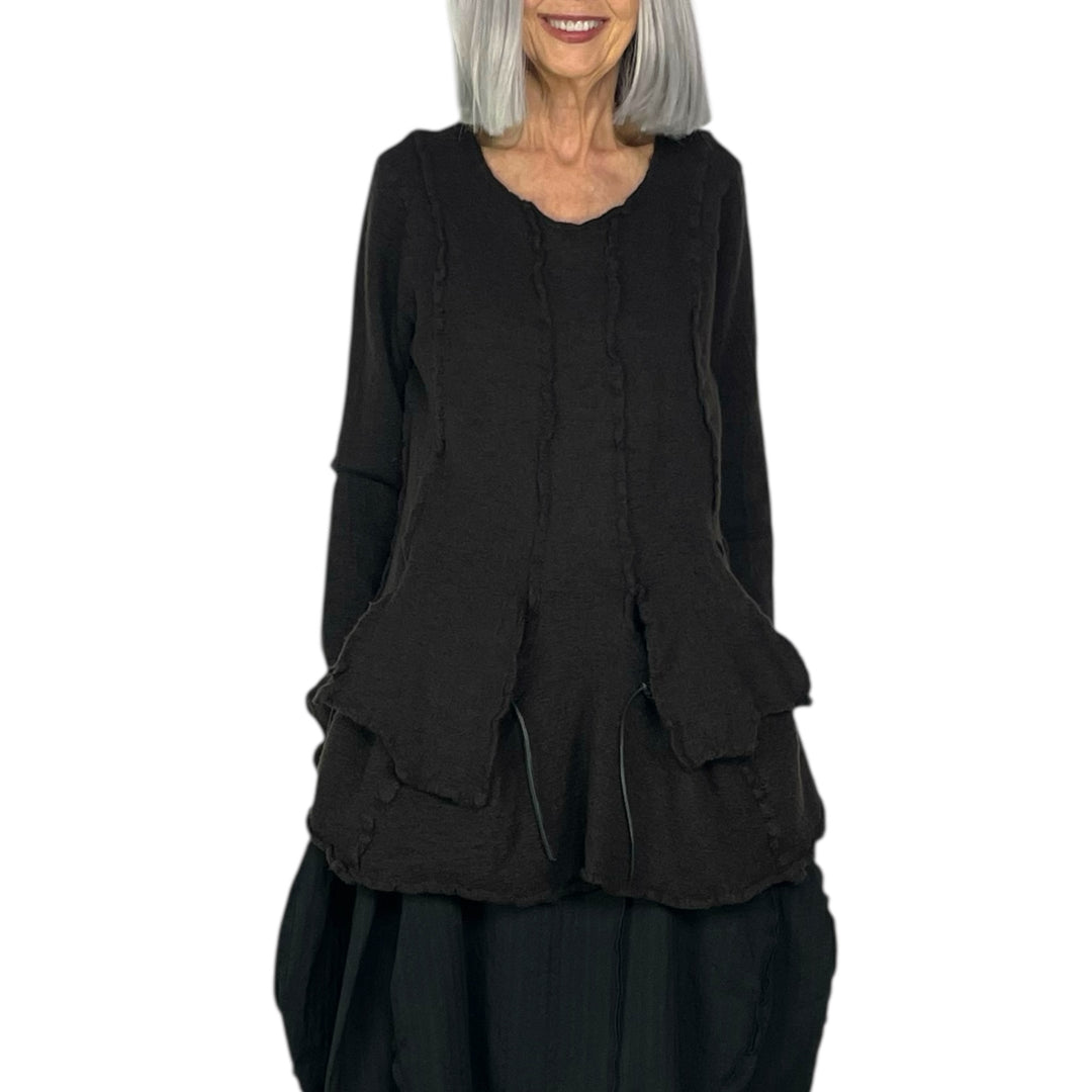 BOILED WOOL PULLOVER