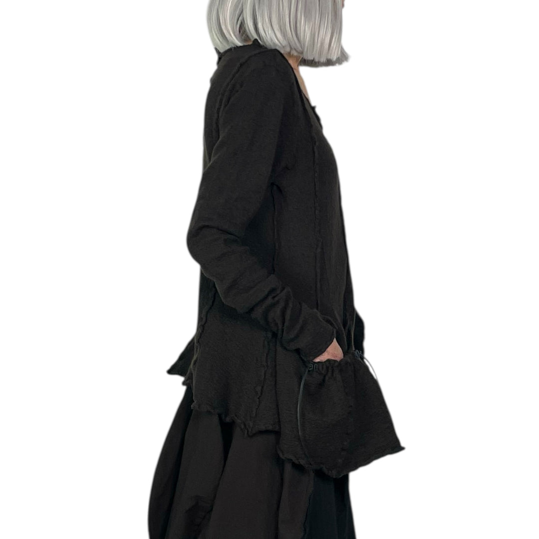 BOILED WOOL PULLOVER