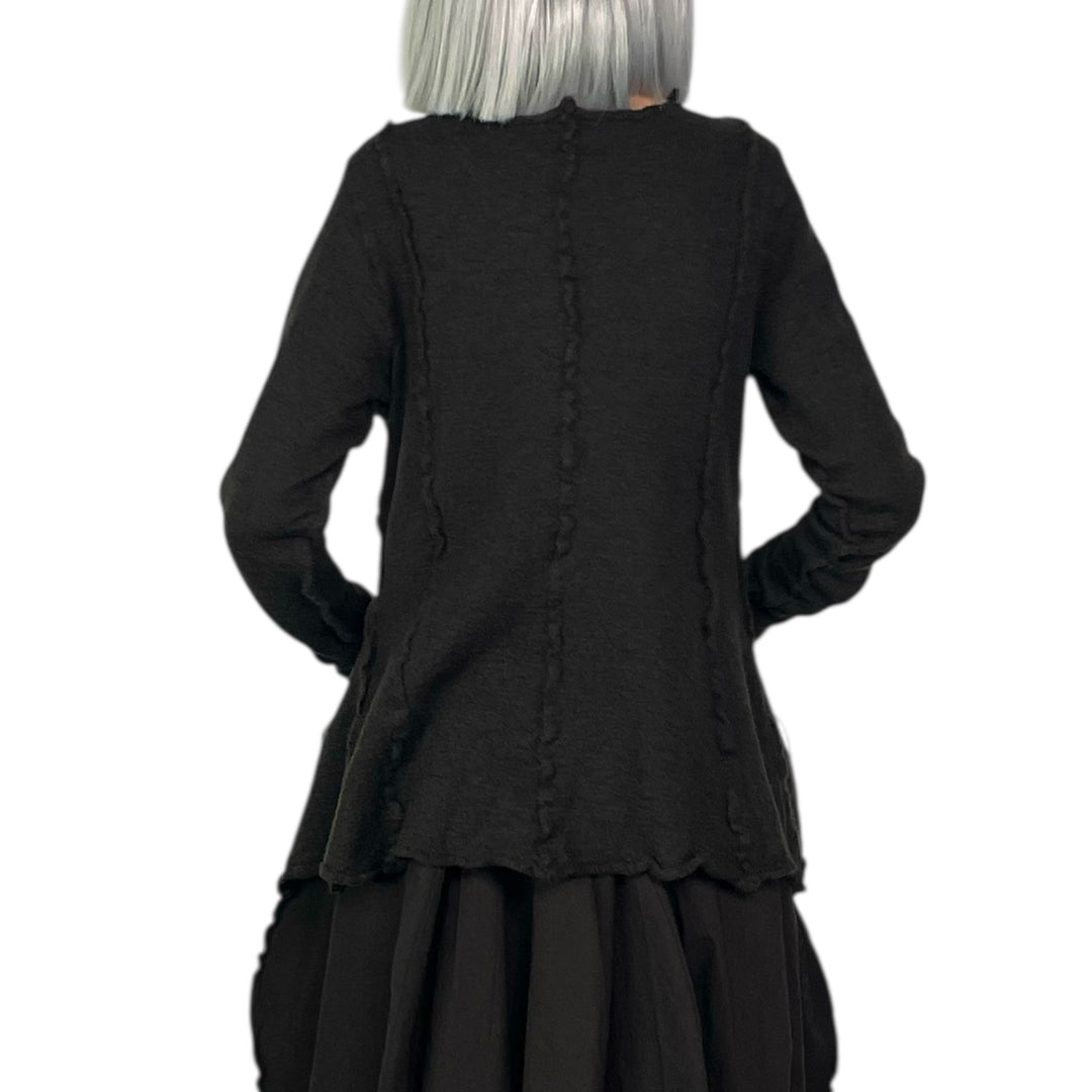 BOILED WOOL PULLOVER