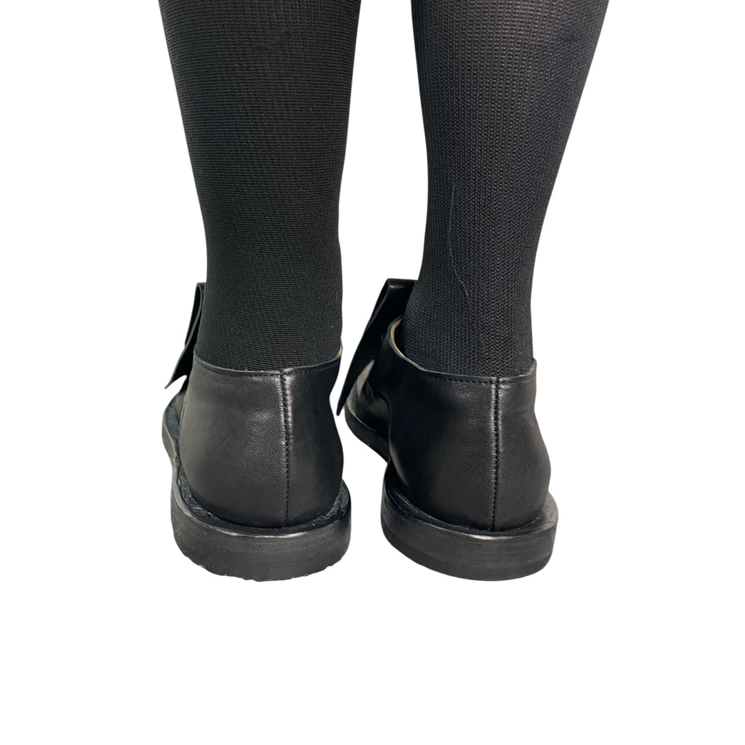 LACE-UP SHOES W/OVERLAY