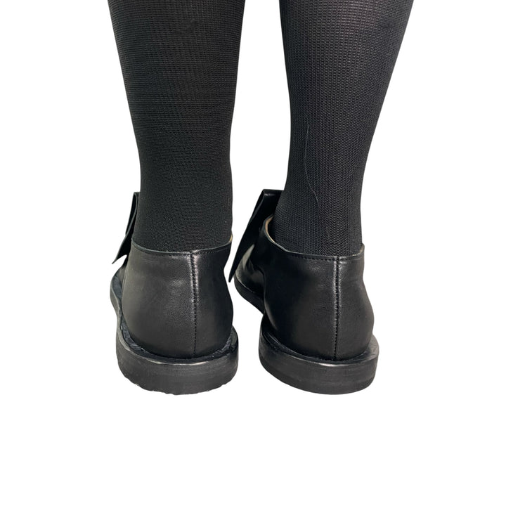 LACE-UP SHOES W/OVERLAY