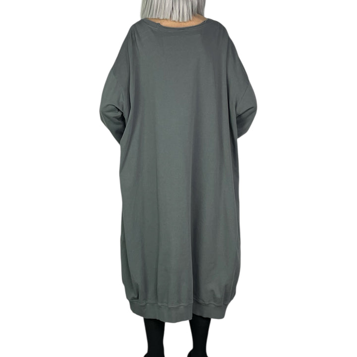 FRENCH TERRY CIRCLE POCKET DRESS