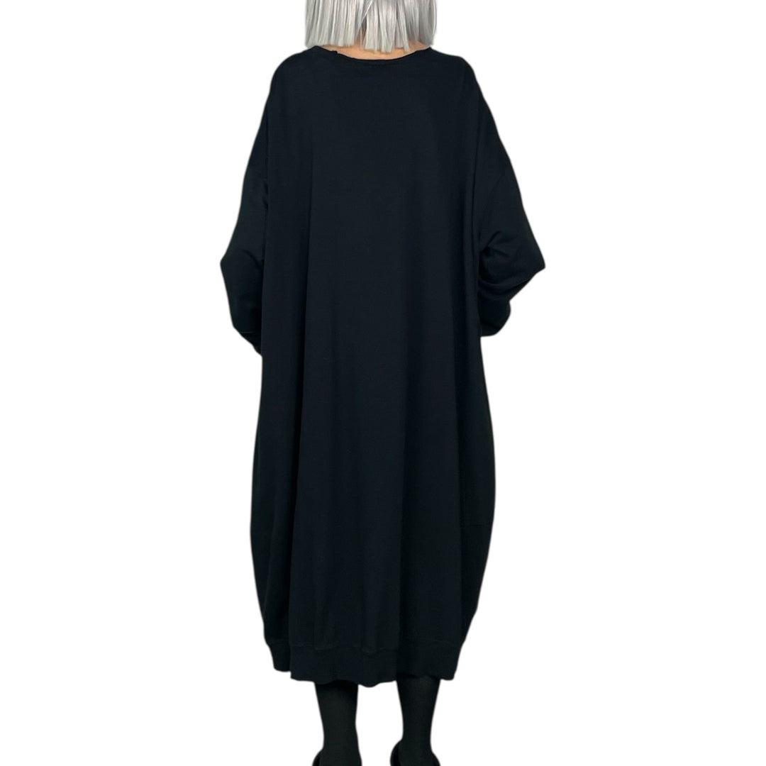 FRENCH TERRY CIRCLE POCKETS DRESS