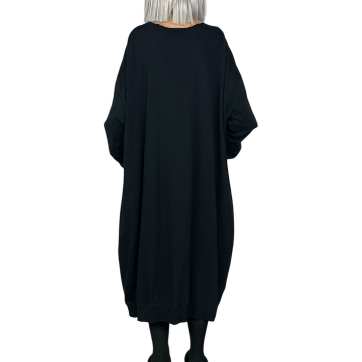FRENCH TERRY CIRCLE POCKETS DRESS
