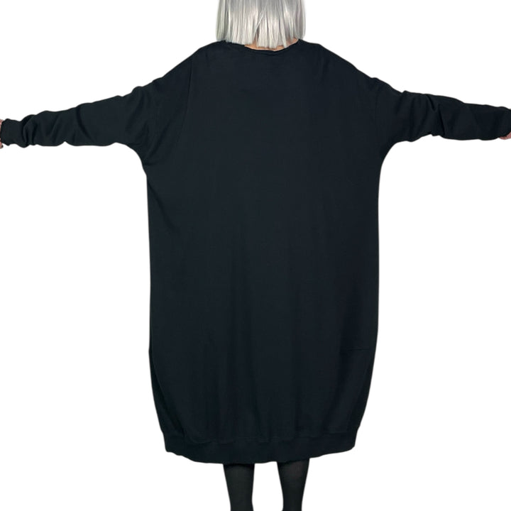 FRENCH TERRY CIRCLE POCKETS DRESS