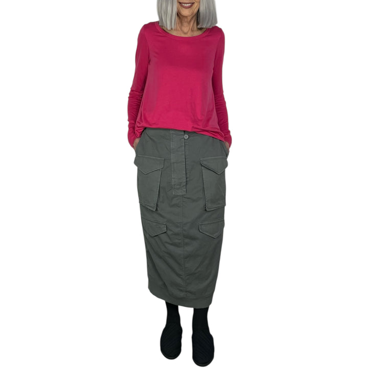 CARGO POCKETS SLIM SKIRT