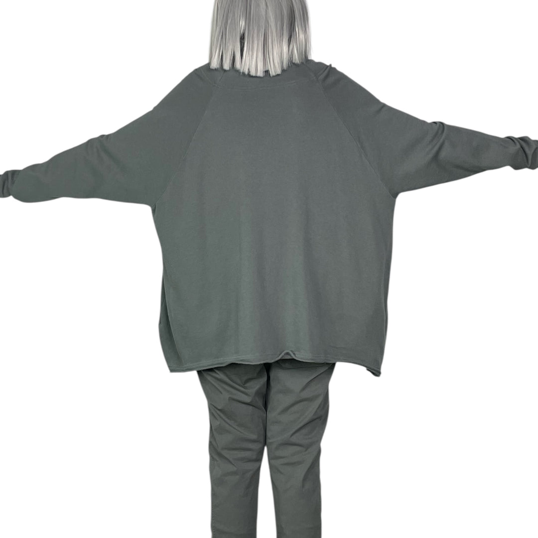 FRENCH TERRY CIRCLE POCKET TUNIC