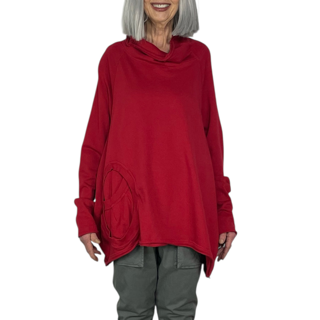 FRENCH TERRY CIRCLE POCKET TUNIC