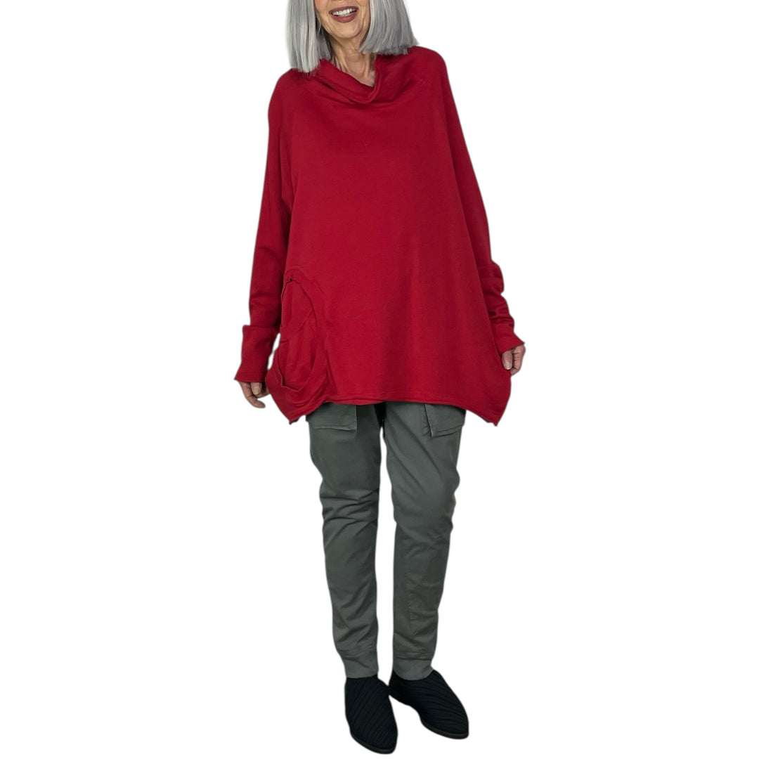 FRENCH TERRY CIRCLE POCKET TUNIC