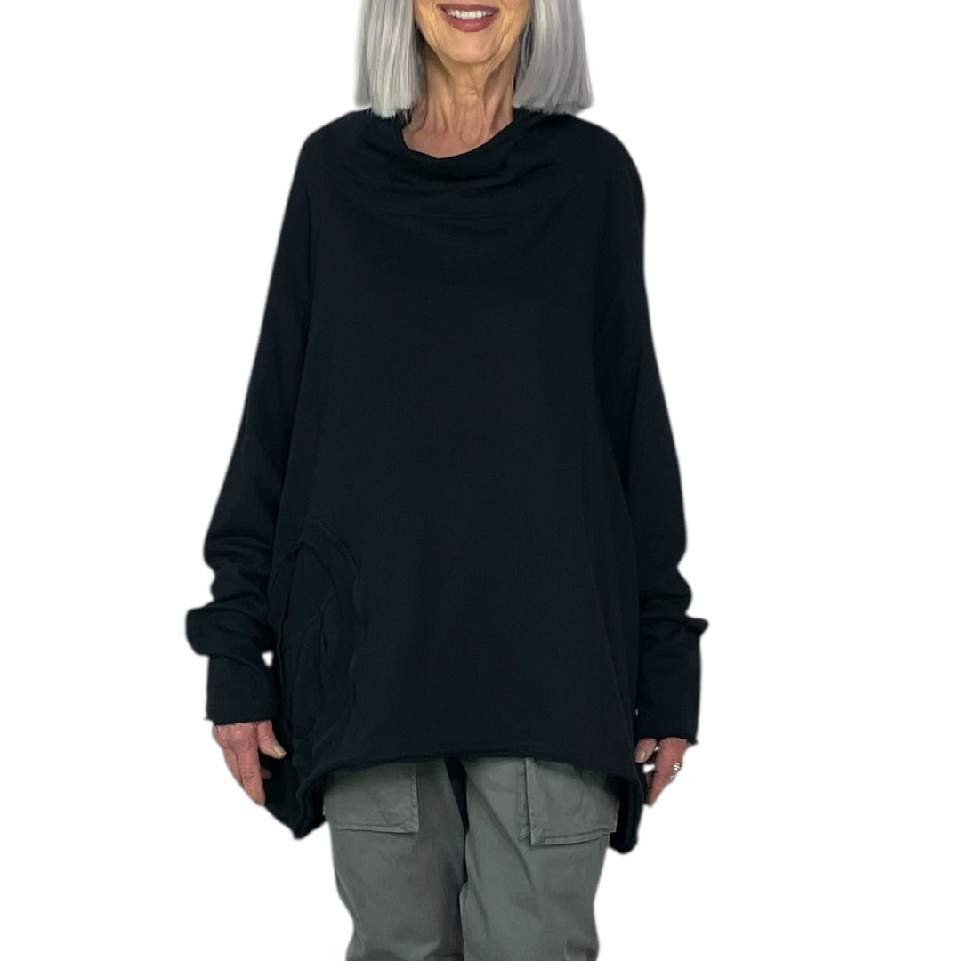 FRENCH TERRY CIRCLE POCKET TUNIC