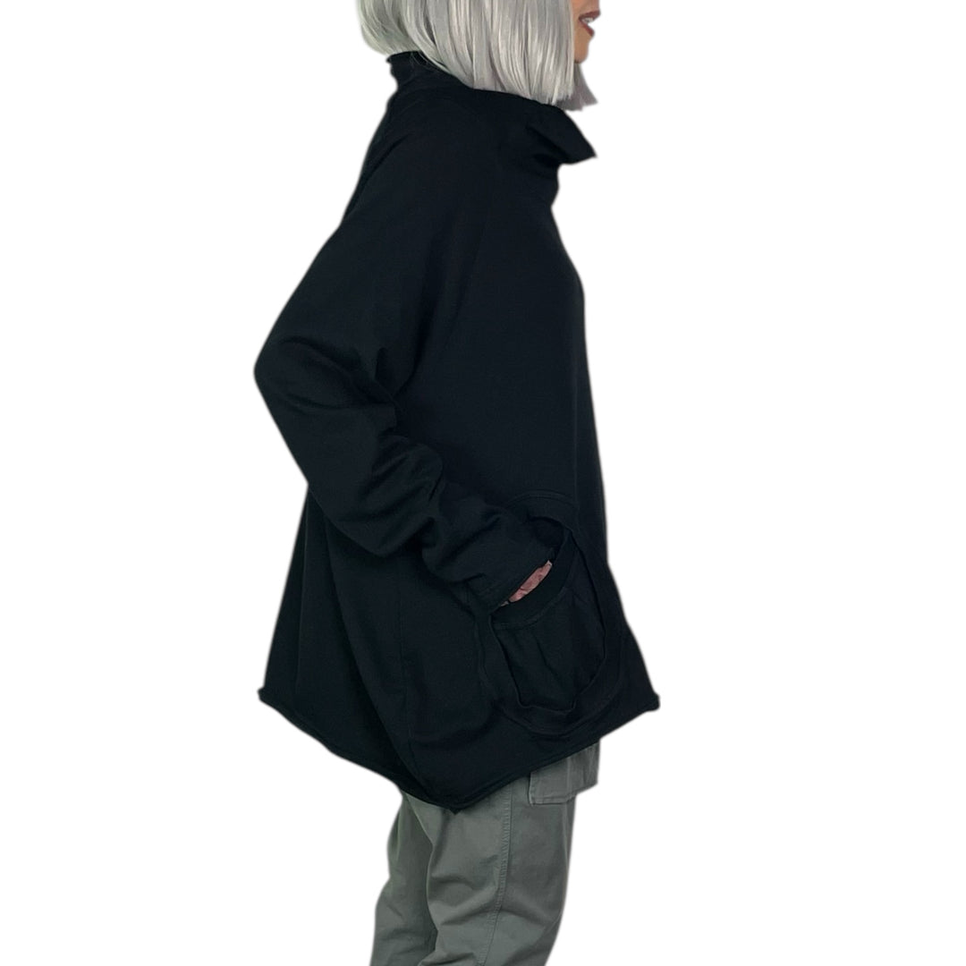 FRENCH TERRY CIRCLE POCKET TUNIC