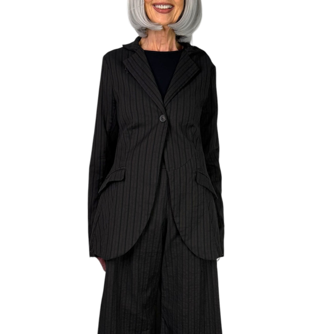 STRIPED LONG JACKET